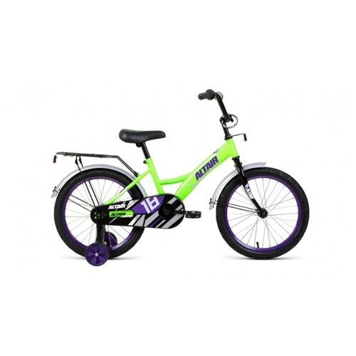 фото Велосипед altair kids 18 (18" 1 ск 2020-2021, ярко- зеленый/фиолетовый, 1bkt1k1d1004