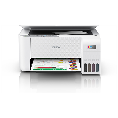 Принтер-сканер-копир Epson с Wi-Fi и струйной печатью, формат A4, скорость печати 33 стр/мин в ч/б и 15 стр/мин в цвете, разрешение 5760х1440 т/д. . принтер струйный epson l8050 c11ck37405 a4 6 цветов 22 стр мин 5760x1440 dpi usb wifi