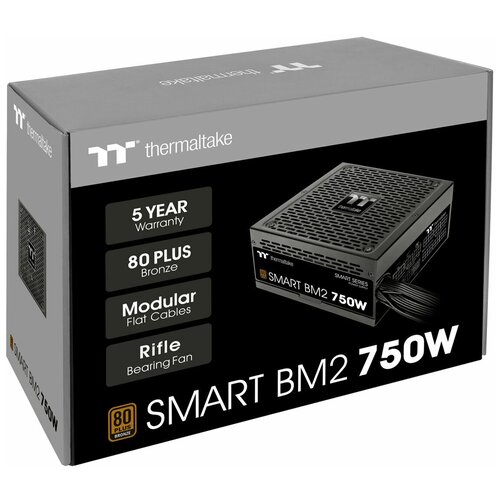 Блок питания Thermaltake Smart BM2 750W черный BOX блок питания thermaltake smart bm2 750 ps spd 0750mnfabe 1 750w bronze