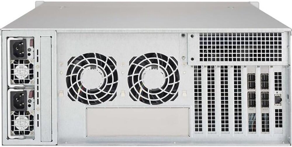 Корпус SuperMicro 2x1200W черный - фото №2