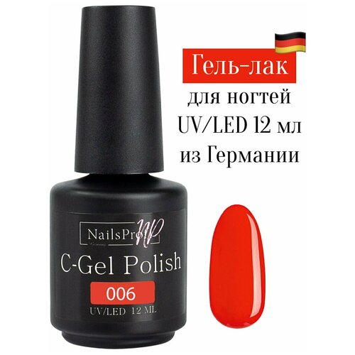 NailsProfi, Гель лак для ногтей, маникюра, педикюра, C-Gel Polish 006 - 12 мл