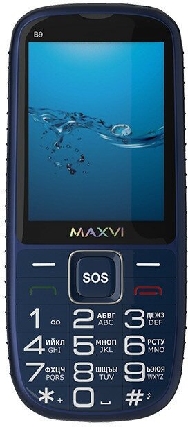 Телефон мобильный (MAXVI B9 Blue (2 SIM))