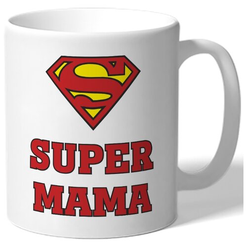 фото Кружка в подарок маме к 8 марта с надписью супер мама drabs