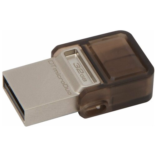 Флеш-накопитель 64Gb Kingston DTDUO3, USB 3.0, металл, чёрный