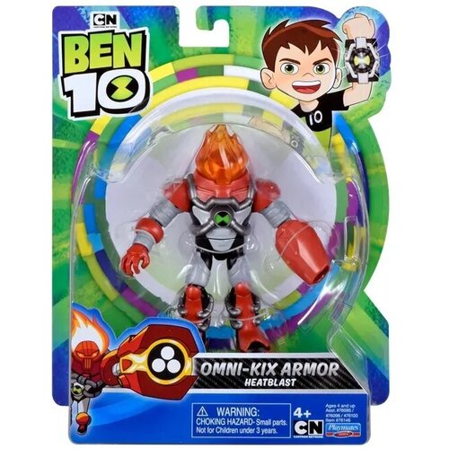 ben 10 фигурка 28см человек огонь Ben 10 Фигурка 12.5 см Бронированный Человек-огонь, 76146