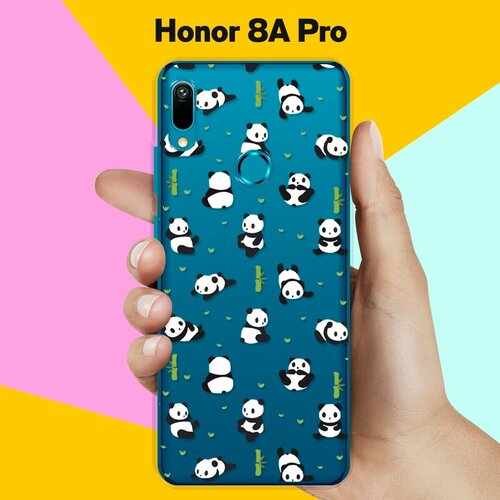 Силиконовый чехол Панды на Honor 8A Pro силиконовый чехол панды на honor 20 pro