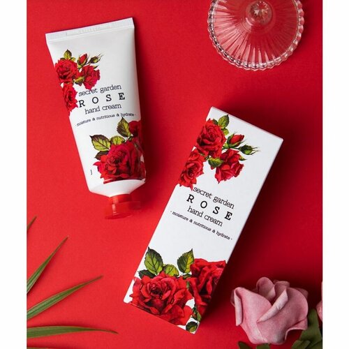Крем Jigott Крем для рук с экстрактом розы / Secret Garden Rose Hand Cream, 100 мл