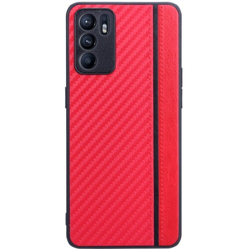 Чехол G-Case для Oppo Reno 6 4G Carbon Red GG-1556-02