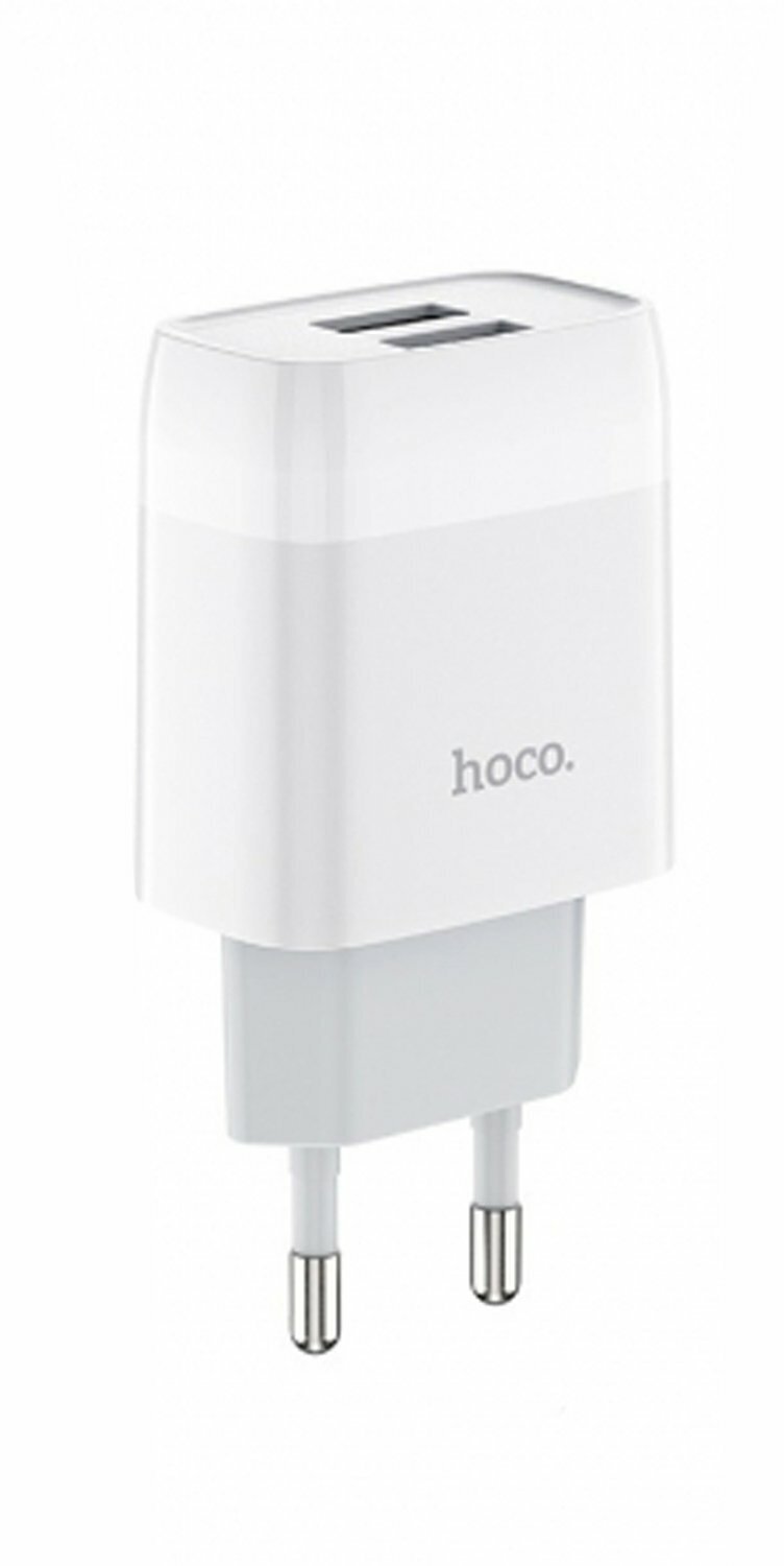 Зарядное устройство HOCO C73A Glorious 2*USB, 2.4A, белый - фотография № 7