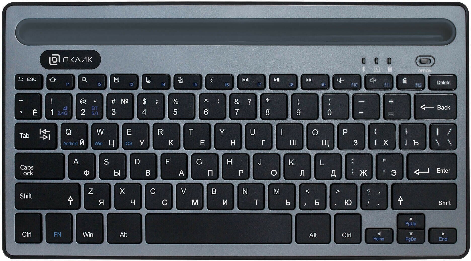Клавиатура Oklick 845M черный USB (1680661)