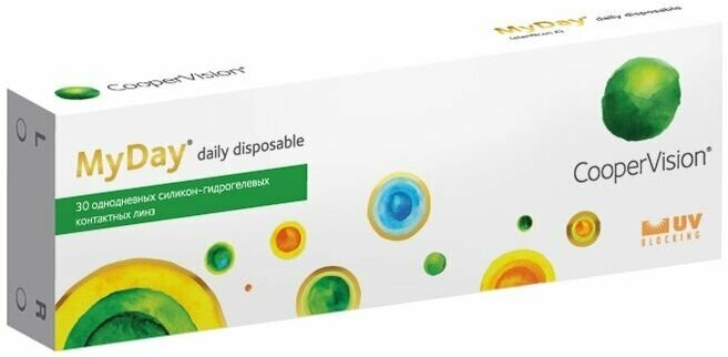 Контактные линзы My Day Daily Disposable (30 линз) CooperVision R 8,4 D -5,25