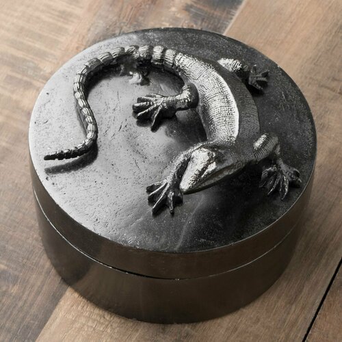 Шкатулка Metal Box With Lizard Lid