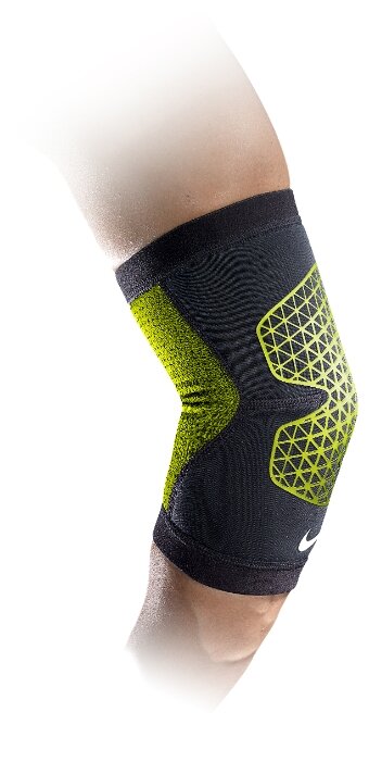 Бандаж для локтя NIKE PRO COMBAT ELBOW SLEEVE XL BLACK/VOLT Унисекс N.MS.35.023.XL XL
