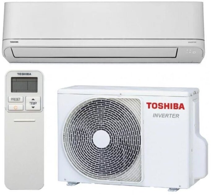 Сплит-система Toshiba RAS-05U2KV-EE / RAS-05U2AV-EE, белый - фотография № 5