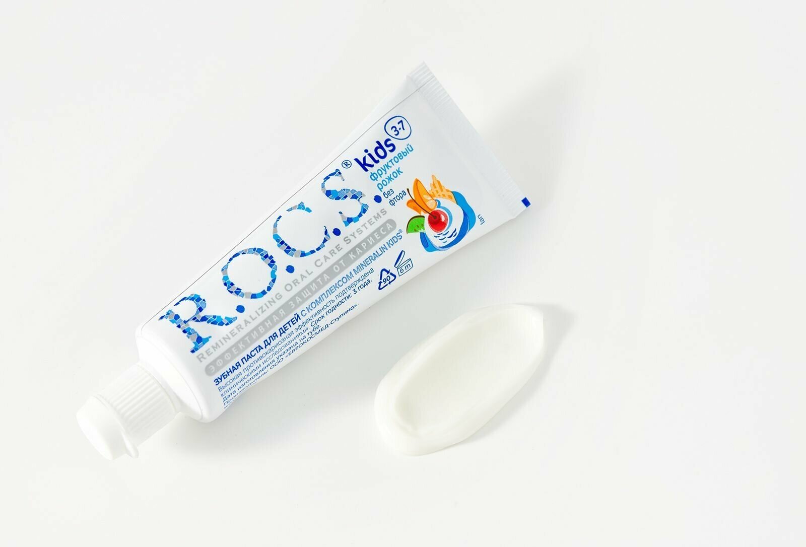 Зубная паста Rocs, детская Фруктовый рожок для детей 3-7 лет 45г R.O.C.S - фото №11