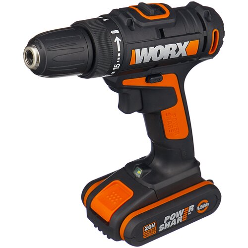 Аккумуляторная дрель-шуруповерт Worx WX101 дрель шуруповерт worx wx367 3