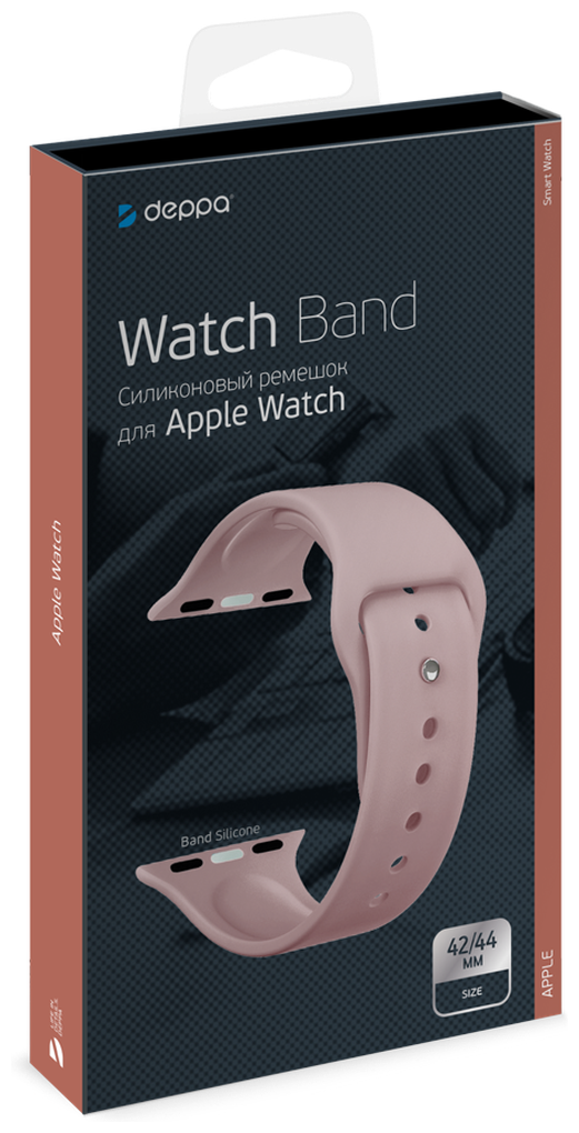 Ремешок Band Silicone для Apple Watch 42/44 mm, силиконовый Deppa - фото №2