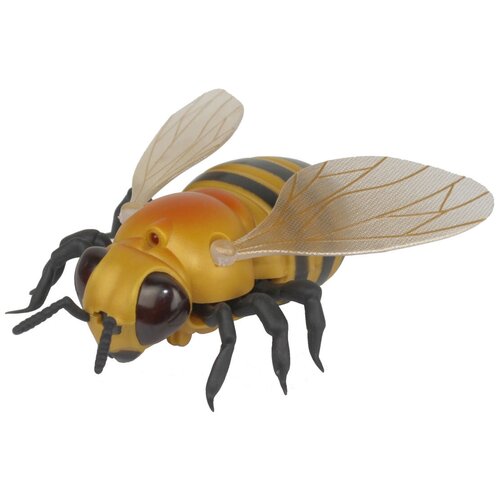 Робот 1 TOY Робо-пчела, черно-желтый робот 1 toy робо муравей черный