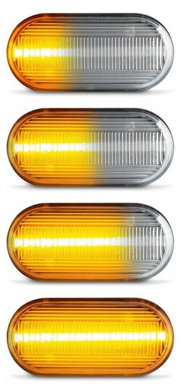 Повторители поворота LED для Nissan Navara (D40), Micra, Note, Pathfinder R51, Qashqai динамические прозрачные 2шт