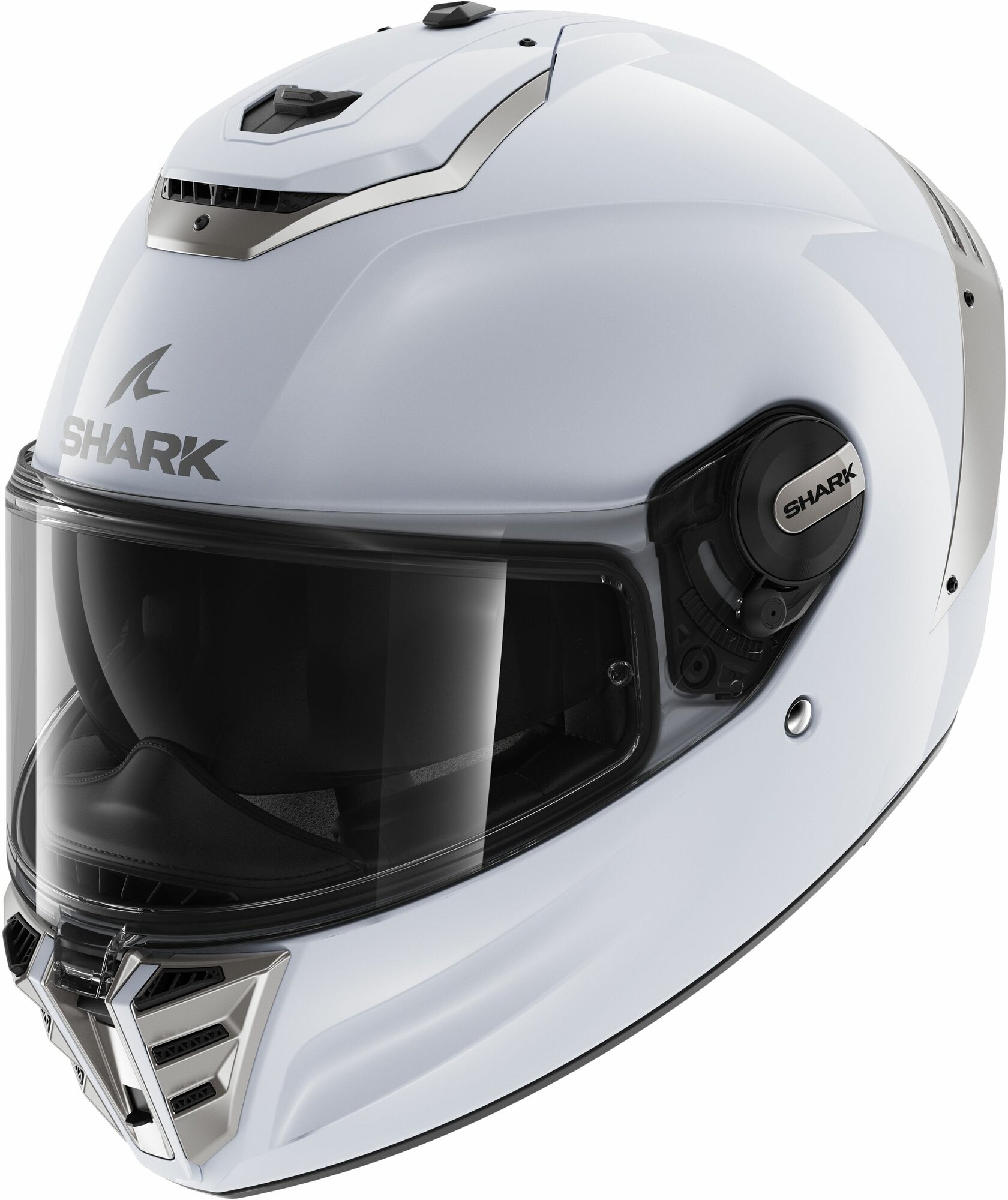 Шлем SHARK SPARTAN RS BLANK White/Silver Glossy L