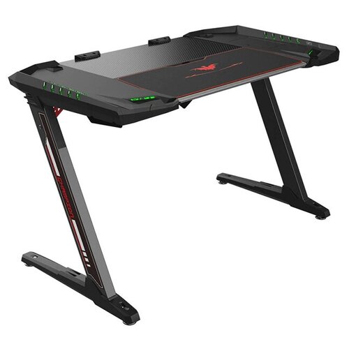 фото Компьютерный стол eureka ergonomic z2, шхг: 128.6х68.58 см, цвет: черный