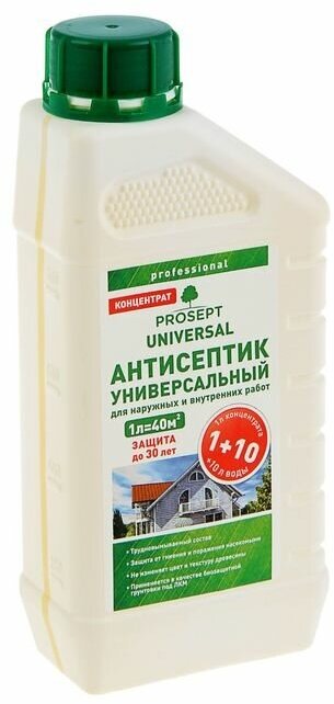 PROSEPT антисептик антисептик Universal 1:10, 1.155 кг, 1 л, прозрачный - фото №4