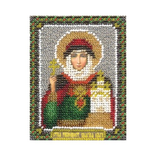фото Набор для вышивания panna "икона святой равноапостольной княгини ольги", арт. цм-1304, 8,5х10,5 см