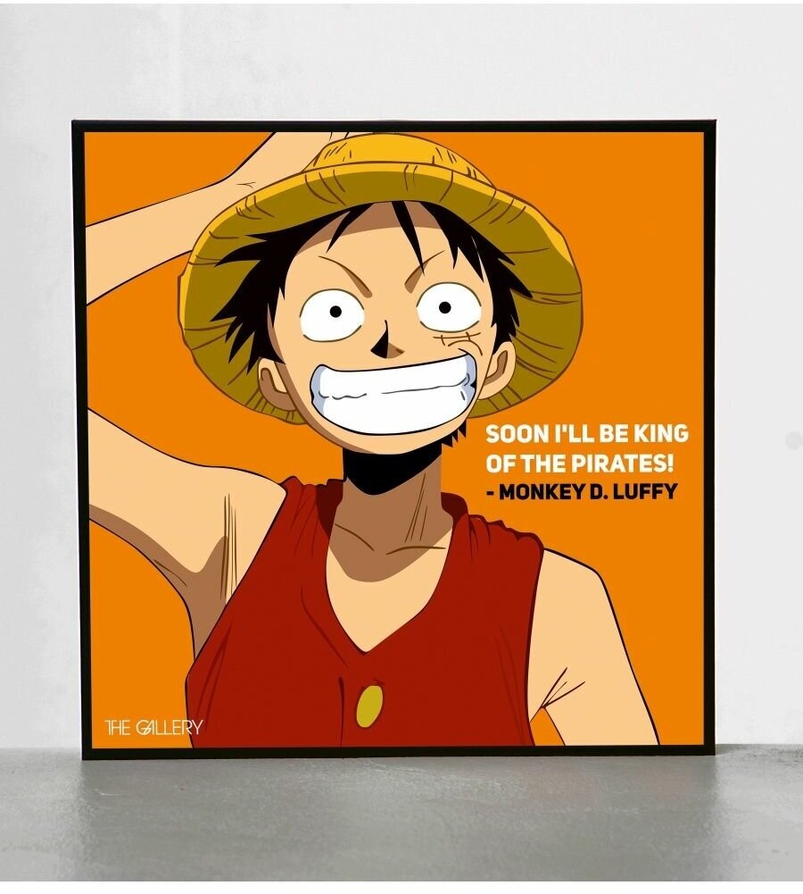 Картина постер Поп-арт Манки Д. Луффи One Piece Аниме