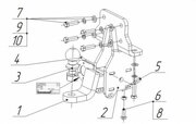 3011E BOSAL ТСУ ORIS на а/м Toyota Land Cruiser Prado 2002-2009/ Lexus GX 2010- (без электрики)