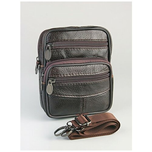 Сумка барсетка , коричневый