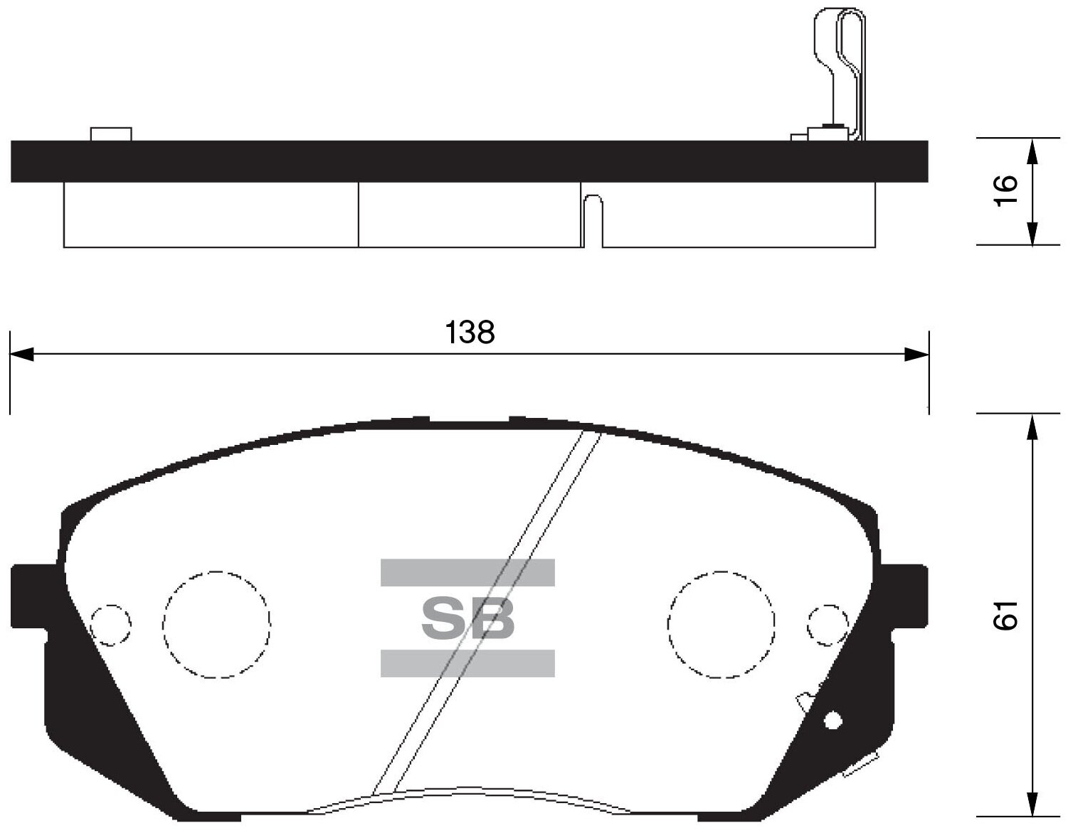 Колодки Hyundai Ix35/ Kia Sportage (2010-) Передние Sangsin brake арт. SP1196