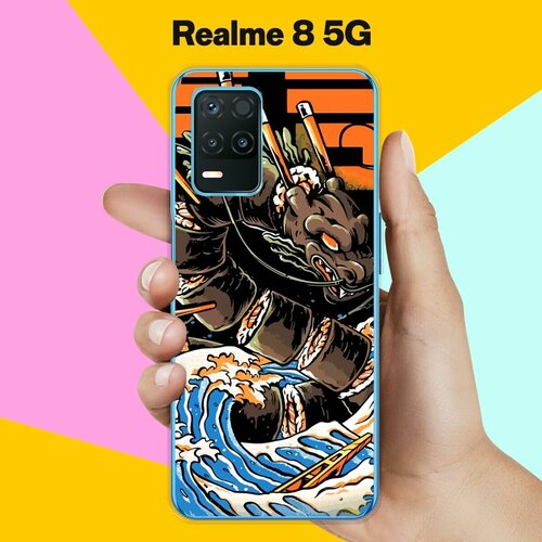 Силиконовый чехол на realme 8 5G Суши / для Реалми 8 5 Джи силиконовый чехол на realme 8 5g лиса для реалми 8 5 джи