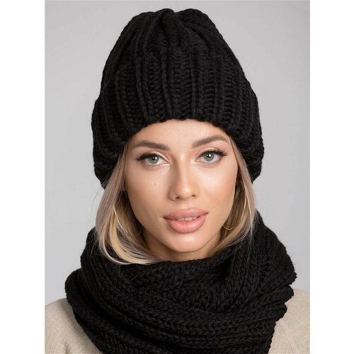 фото Шапка бини inverno intrale, размер 54/58, черный