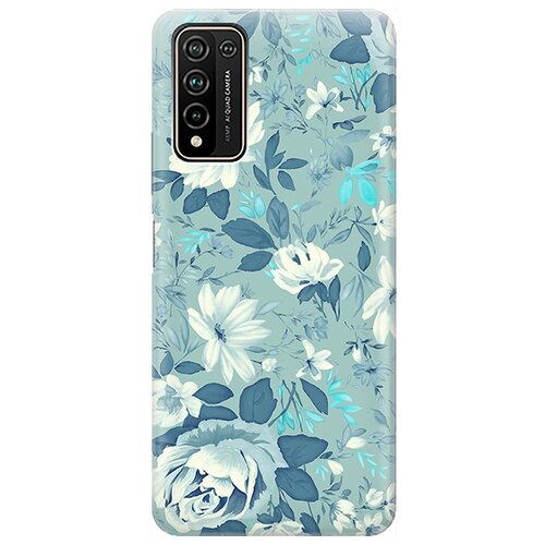 фото Re:pa чехол - накладка artcolor для honor 10x lite с принтом "цветы на голубом"