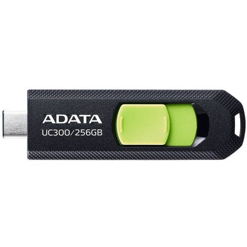 Флеш Диск A-Data 256Gb Type-C UC300 ACHO-UC300-256G-RBKGN USB3.2 черныйзеленый