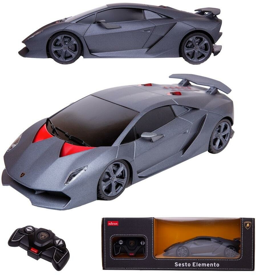 Машина р/у Rastar M 1:18 Lamborghini Sesto Elemento серая 27 МГц (53700G)