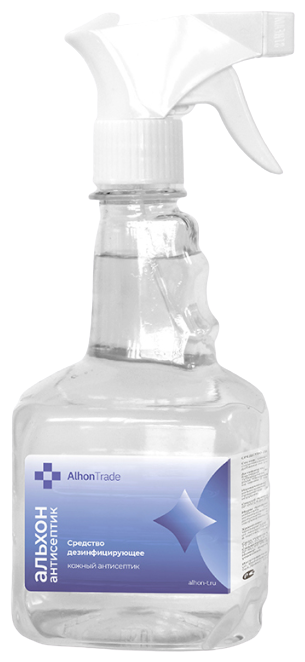 Антисептик спиртовой для рук, Альхон Антисептик, флакон с распылителем, 0,5 л., дезинфицирующее средство