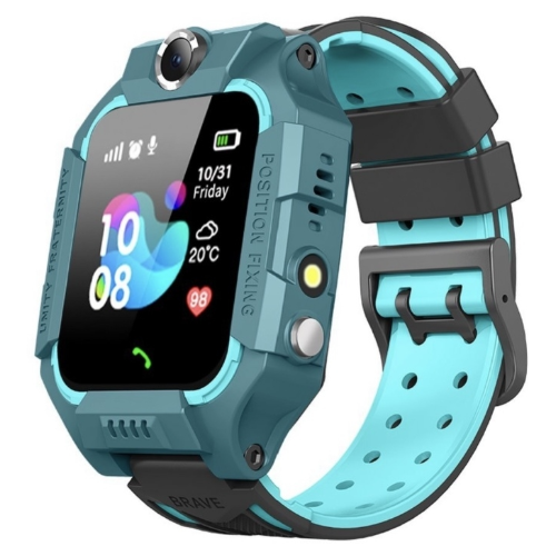 Детские смарт часы/Умные часы/ Smart Watch с сим картой/Кнопка SOS/GPS-трекер/Зеленый