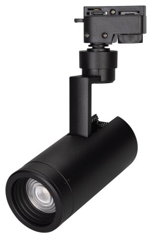 Трековый светильник-спот Arlight LGD-ZEUS-2TR-R67-10W Warm3000 (BK, 20-60 deg), кол-во светодиодов: 1 шт., черный