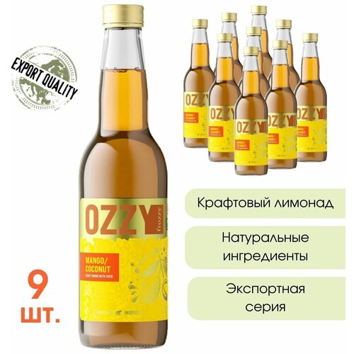 Экспортный лимонад OZZY frozzy Export Mango/Coconut Манго/Кокос 330 мл. стекло 9 шт.