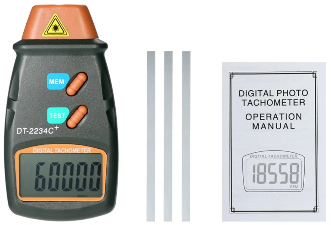 Бесконтактный тахометр DT2234C+ оптический