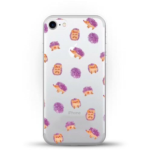 фото Силиконовый чехол узор из ёжиков на apple iphone 8 andy & paul