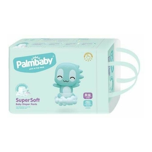 Подгузники-трусики ЭлараKIDS Palmbaby Premium (6-11 кг), 58шт