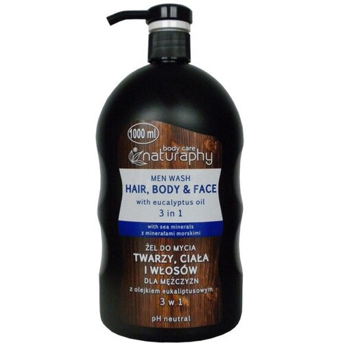 Гель для душа Blux Naturaphy Men 3 в 1 Масло эвкалипта и морские минералы 1 л