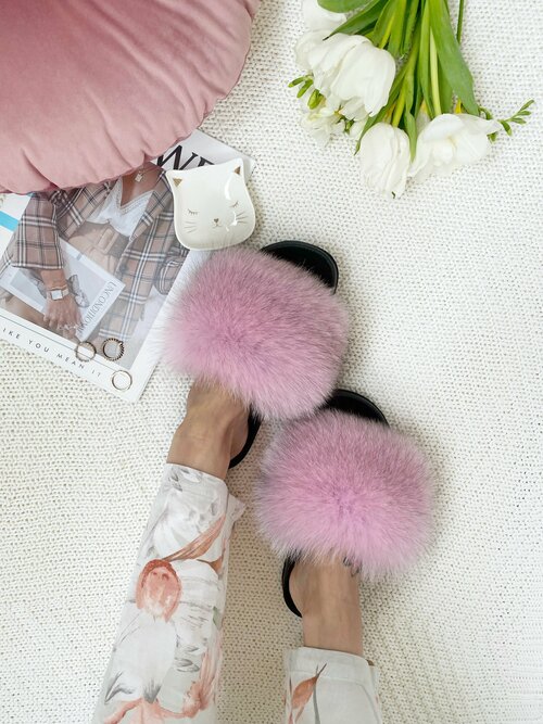 Тапочки Лапки Кошки, размер 39, розовый