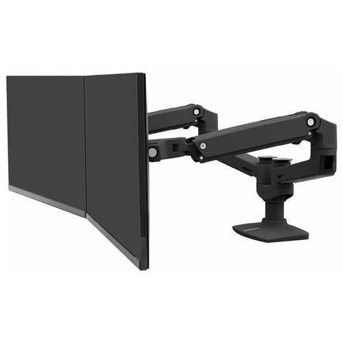 Ergotron LX Dual Side-by-Side Arm Ergotron 45-245-224 (черный) Крепление для двух мониторов