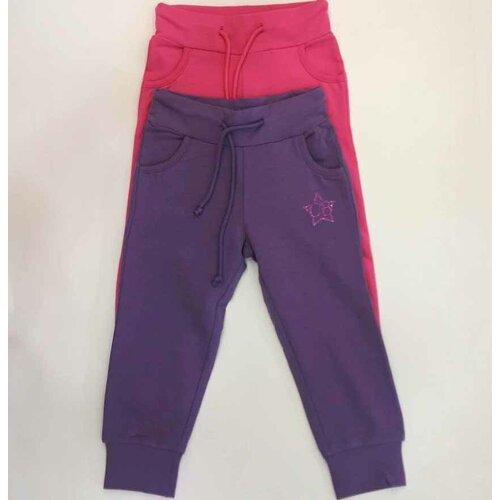 Брюки трикотажные для девочки (Размер: 98), арт. К31406 rose, цвет Розовый