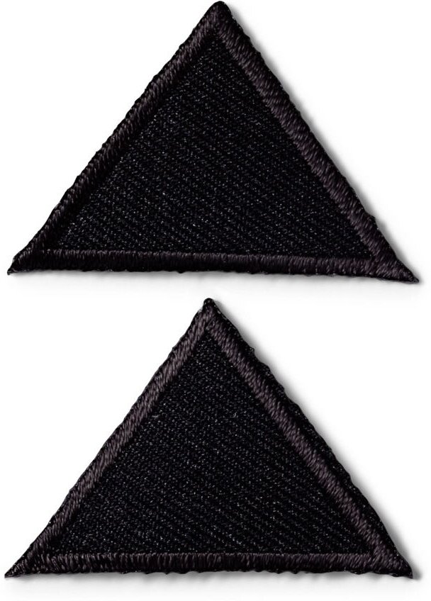 925466 Аппликация Треугольники, большие, черный цв. Prym - фото №3