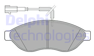 LP1992 DELPHI Комп. дисковых торм. колодок