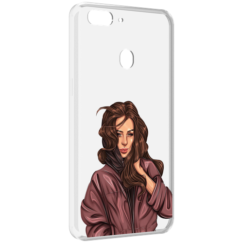 Чехол MyPads Арт-рисунок-девушки для Oppo Realme 2 задняя-панель-накладка-бампер